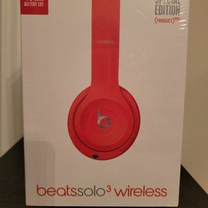 Beats by Dr. Dre Solo3 Wireless Headphones Citrus Red-BRAND NEW SEAL